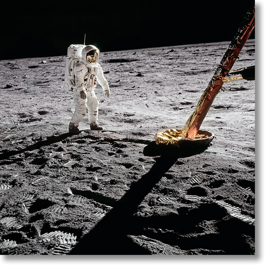 Aldrin, Apollo 11, Ed. of 75, Inspecting the Eagle (SA)