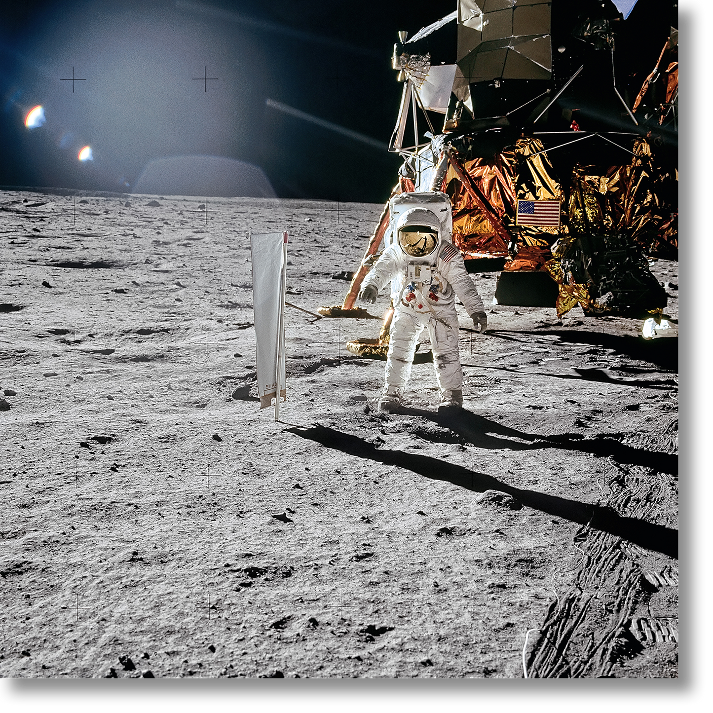 Aldrin, Apollo 11, Ed. of 75, Solar Wind Composition Experiment