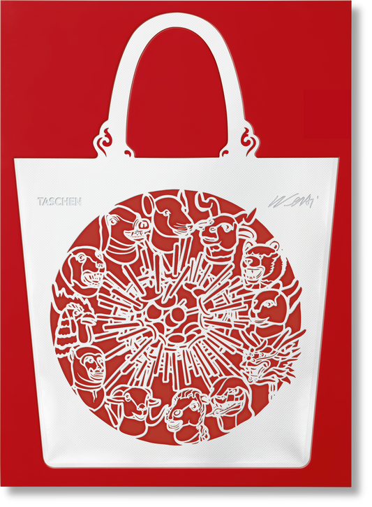 Ai Weiwei, China Bag, Zodiac (white)