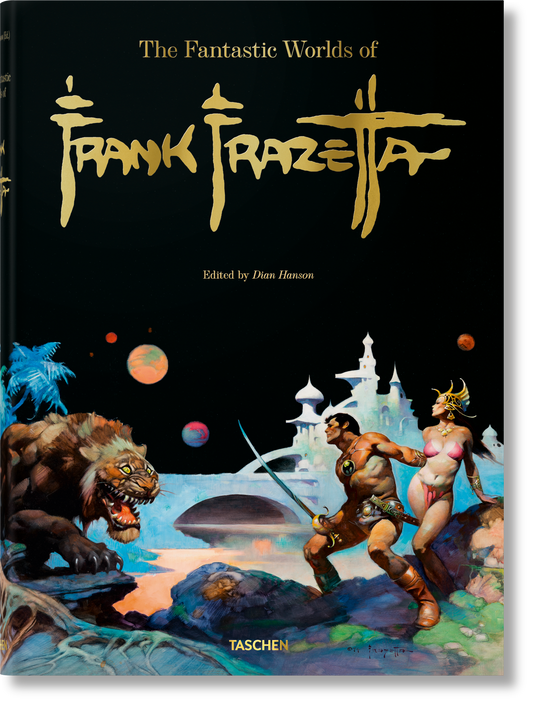 The Fantastic Worlds of Frank Frazetta (German, French, English) (Famous First Edition)