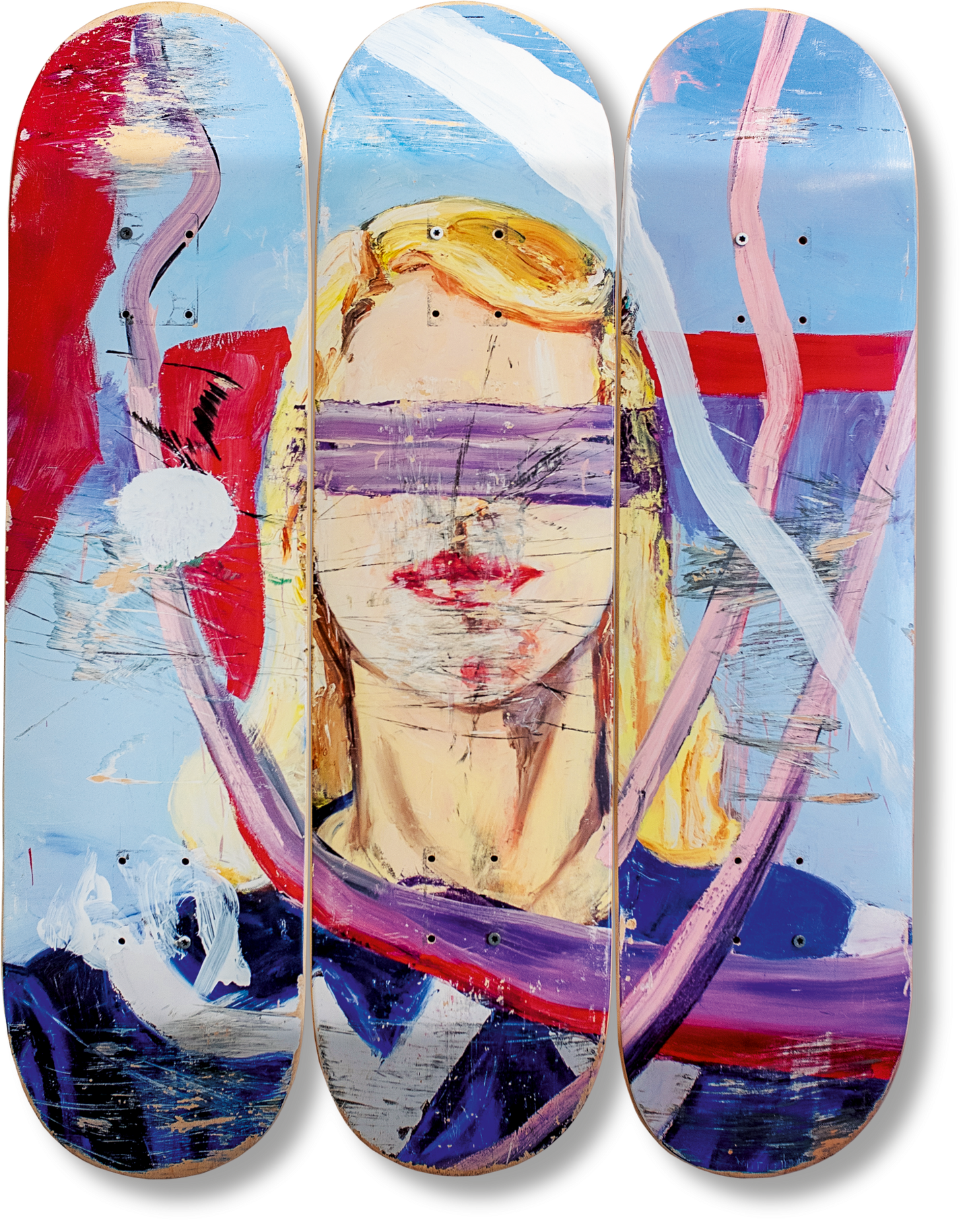 Schnabel, Art A Blind Girl (Lido Blue) (German, French, English)