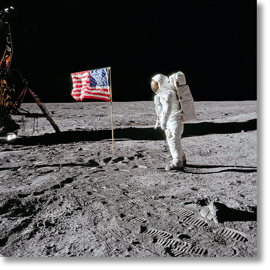 Aldrin, Apollo 11, Ed. of 150, Flag on the Moon