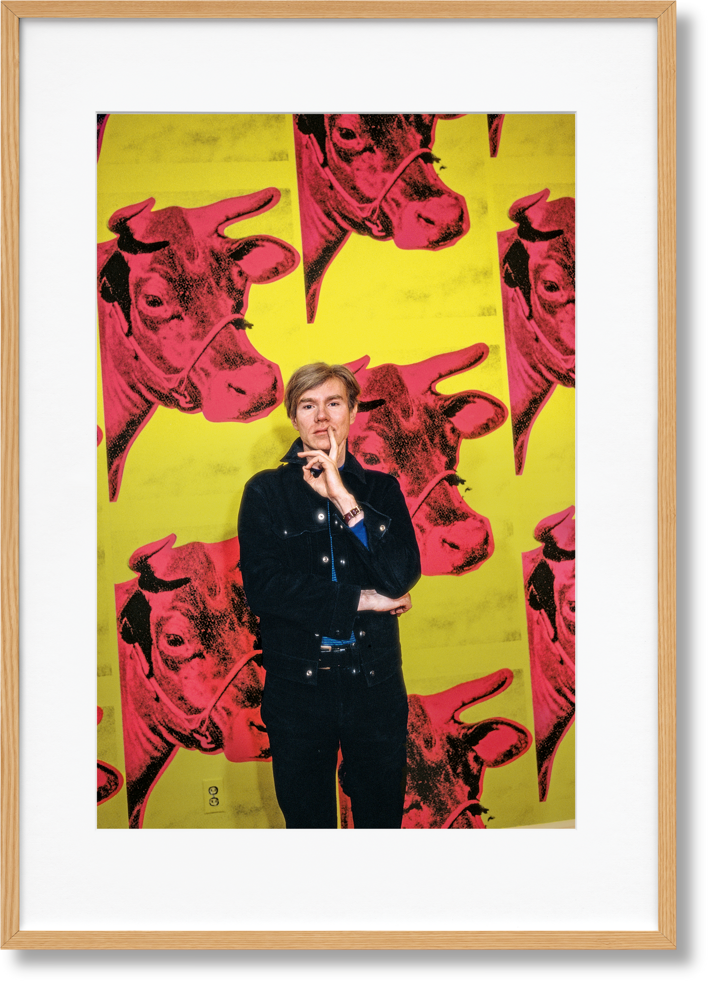 Schapiro, Warhol & Friends, Art B, Cow Silkscreen on Wallpaper (English)